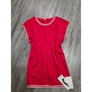 Red Casual knit Blouse